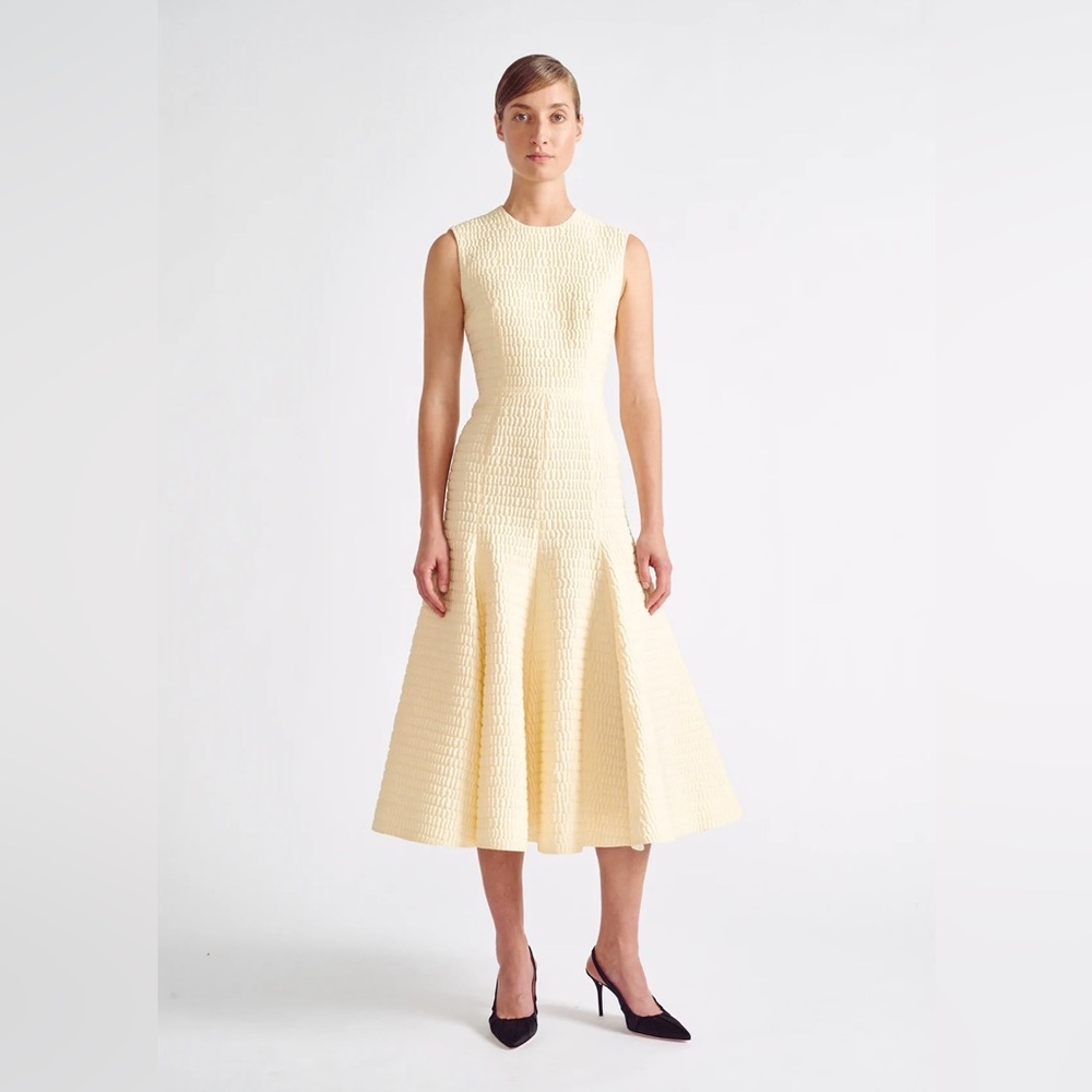 EMILIA WICKSTEAD DELLAH CROC-JACQUARD DRESS